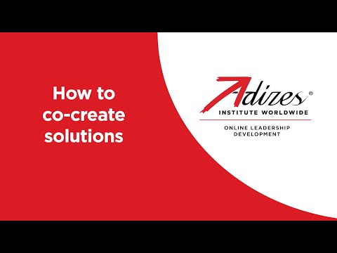 Shoham Adizes - How to co-create solutions
