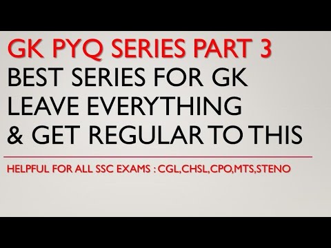 GK PYQ SERIES PART 3 | LECTURE 11 | PARMAR SSC