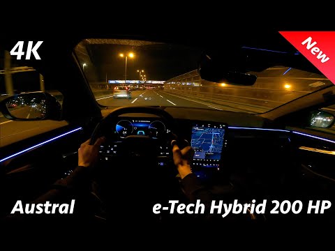 Renault Austral 2023 - Night POV drive and FULL Review in 4K (e-Tech Hybrid 200 HP)