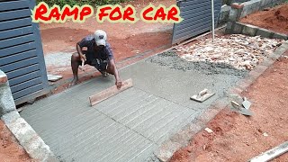 Concrete Ramp Making front of Slide Gate.