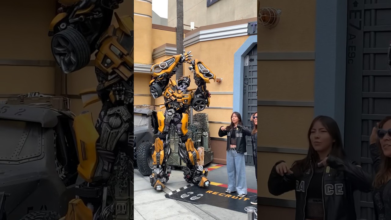 have you ever seen naughty bumble bee? 😜 #bumblebee #transformers #universalstudioshollywood #fun