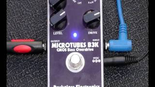 Microtubes B3K Bass Overdrive Demo by Will Davies