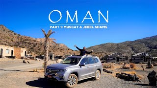 OMAN Travel Vlog Nederlands: Muscat & Jebel Shams - ROAD TRIP in 4K