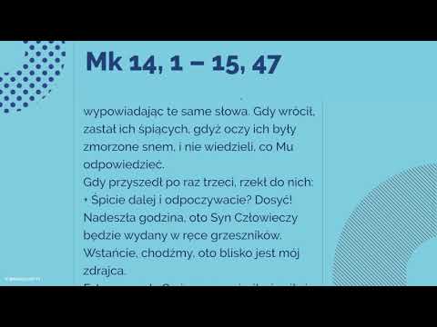 #Ewangelia | 25 marca 2018 | (Mk 14, 1 – 15, 47)