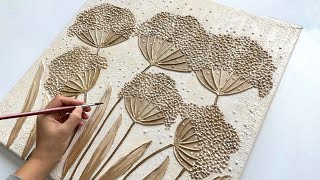 Creative 3D Textured Dandelion Painting | Elegant Textured Artwork By Vanoushe Art