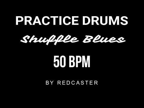 BLUES SHUFFLE DRUMS BACKING TRACK - PISTA DE BATERÌA PARA BLUES 50 BPM