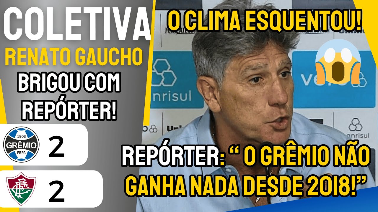 ENTREVISTA COLETIVA DE RENATO GAÚCHO | GRÊMIO 2X2 FLUMINENSE | BRASILEIRÃO 2024