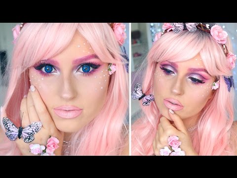 Pink Fairy Princess ♡ Pretty Halloween Makeup! Video