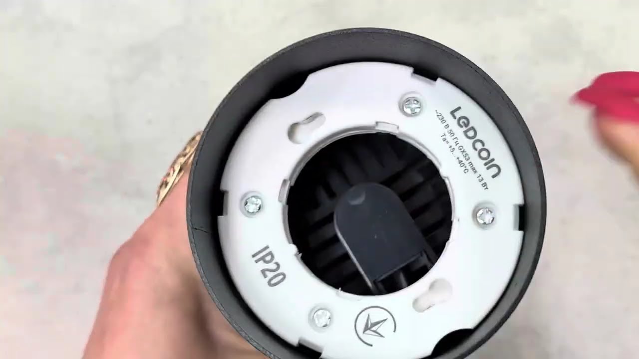 Накладной поворотный светильник спот Ledcoin ML411-1 черный под лампу (80313)