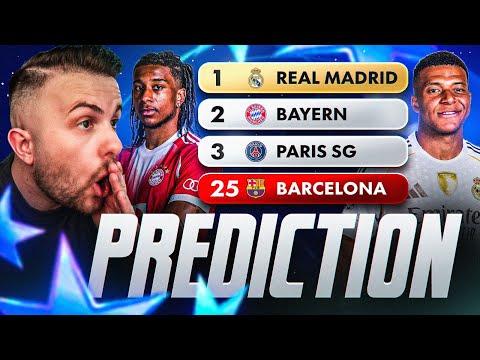 My Champions League PREDICTION 2025/2026 🏆