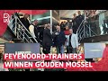 TRAINERS van FEYENOORD winnen de GOUDEN MOSSEL voor PRESTATIES in afgelopen JAREN