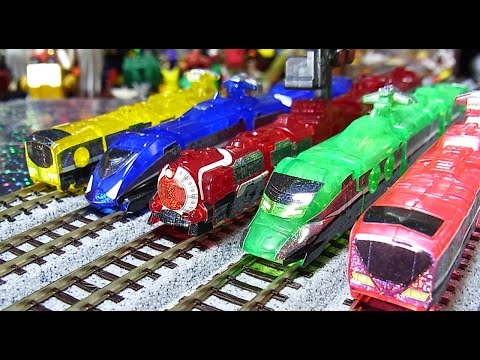 よみがえるミニプラ　烈車合体ＥＸトッキュウオー Rainbow  Clear Special train