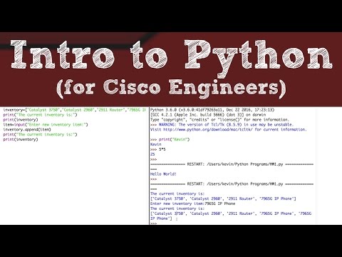 Introduction to Python for Cisco Networking Professionals Video