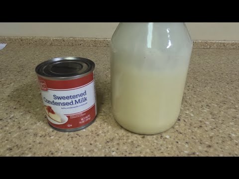 Easy homemade sweetened condensed milk with only 3 ingredients 