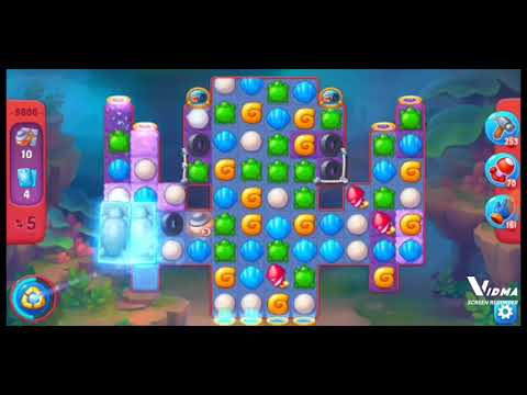 Fishdom. 9606 hard level no boosters and diamonds. 10 moves