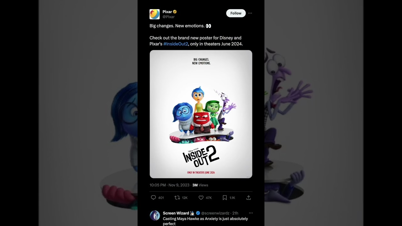 ‘Anxiety’ is introduced in new ‘Inside Out 2’ teaser trailer