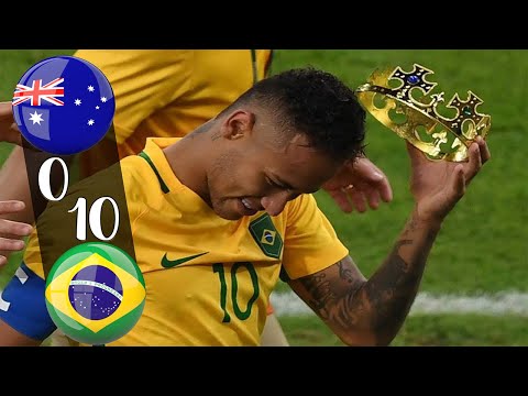 Neymar JR Magic Show! Brazil vs Australia (10-0) Full Review