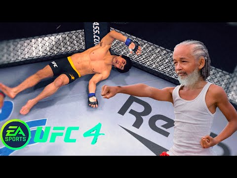 UFC4 Bruce Lee vs Old Karate Kid EA Sports UFC 4 - Epic