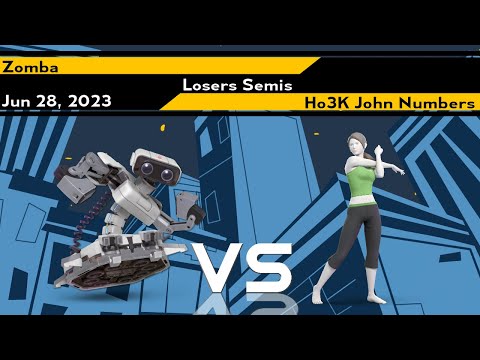 Xeno299 L.Semis - Zomba (ROB Grey) vs John Numbers (Wii Fit Trainer Female Green) - Smash Ultimate
