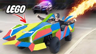 I Built a Working Batmobile Using Only LEGOS – COPS CALLED!