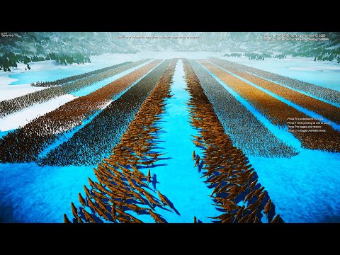 800K Ancient Medieval Infantry Vs 5K Rex - Ultimate Epic Battle Simulator 2 | UEBS 2