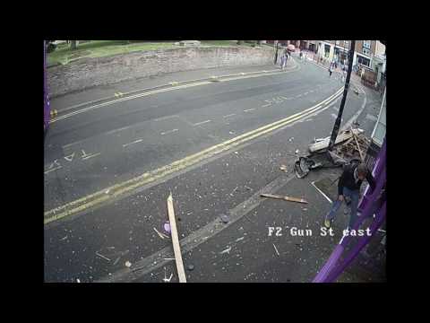 Reading bus crash. Miracle as man survives being hit and then saunters into the pub