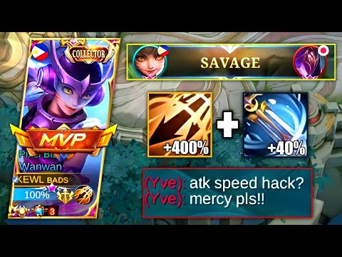 WANWAN INSPIRE NEW META! | INSANE ATTACK SPEED | MLBB
