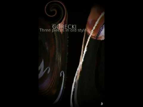 H.M. Gorecki - Three pieces in old style - 3rd mov.- Graphic arts created by bedeta