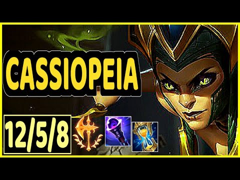 CASSIOPEIA VS GALIO - 12/5/8 KDA MID GAMEPLAY