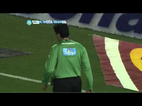 Gol de Pérez. Belgrano 1 Godoy Cruz 0. Torneo Inicial 2012. Fecha 8. Fútbol Para Todos.