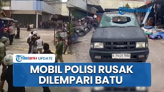 Bentrokan Ormas vs Mata Elang di Cengkareng gegara Salah Paham, Mobil Polisi Rusak Dilempari Batu