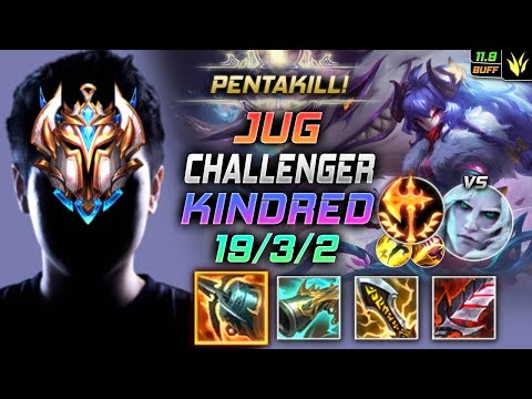 Challenger Kindred Jungle vs Viego - 천상계 정글 킨드레드 템트리 룬 크라켄 정복자 キンドレッド Киндред 永猎双子 鏡爪 - LOL KR 11.9