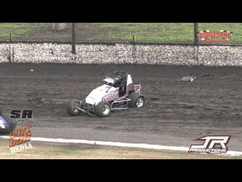 2015 SRA Sprintcar Series Rd 4 - Kevin Schembri Wingless Sprint Crash