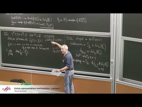René Schoof : Galois representations and statistics - Lecture 1 -
