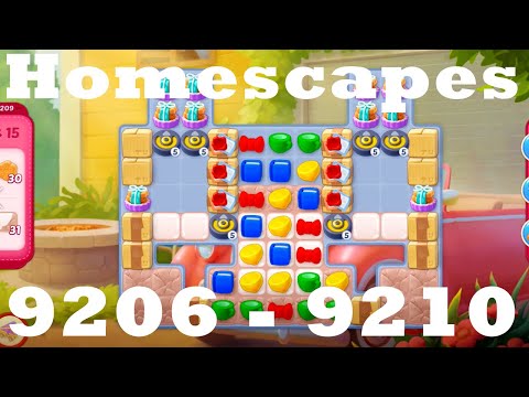 Homescapes Level 9206 - 9210 HD | 3 - match game | gameplay | android | ios | 9207 | 9208 | 9209