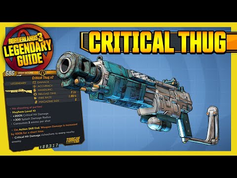Borderlands 3 | CRITICAL THUG | ARMS RACE | Legendary Item Guide