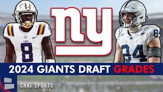 Giants Draft Grades: All 7 Rounds From 2024 NFL Draft Ft. Malik Nabers, Tyler Nubin, Tyrone Tracy