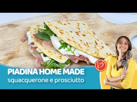 Piadina fatta in casa con prosciutto e squacquerone - Benedetta Parodi Official