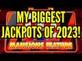 MY BIGGEST JACKPOTS of 2023 Part 1 🎰 HUFF N MORE PUFF, DRAGON LINK, & MORE!