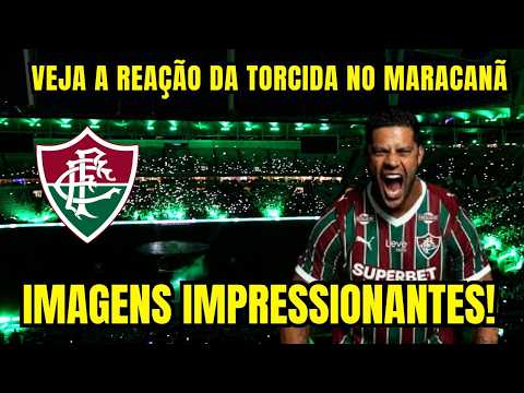 IMAGENS IMPRESSIONANTES! A TORCIDA DO FLU PAROU O MARACANÃ PARA RECEBER HULK!