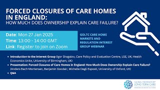 Forced Closures of Care Homes in England: Does Ownership Explain Care Failure?