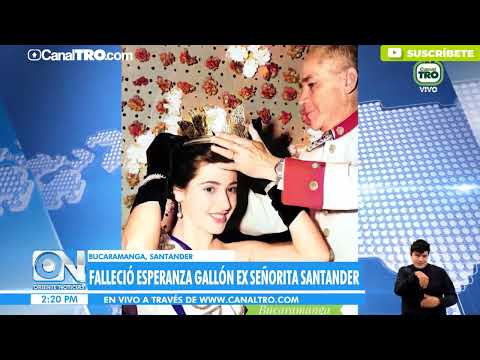 Esperanza Gallón, ex señorita Santander falleció a los 87 años