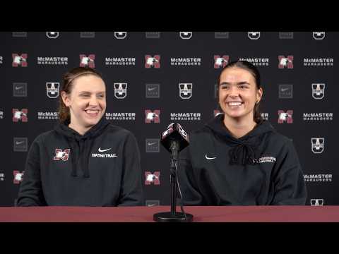 Watch 10/23/26 WBB Post-Game vs. Nipissing | Isabel Ormond, Sophia Urosevic, Keira Daly on Youtube.