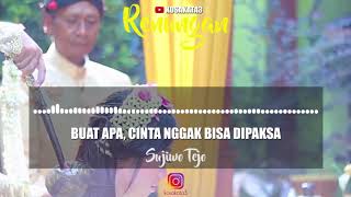 Download lagu Sujiwo Tejo - Menikah Adalah Nasib Mencintai Adalah Takdir mp3