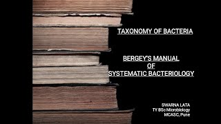 Brief on Bergey's Manual
