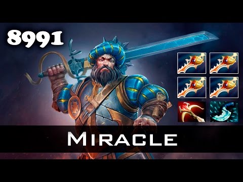 Miracle 4 Rapiers Kunkka - 8991 MMR Dota 2