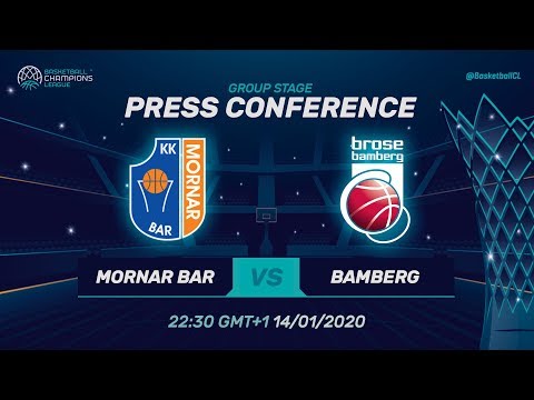 Mornar Bar v Brose Bamberg - Press Conference - Basketball Champions League 2019-20