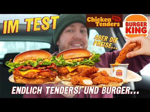 Burger King: Chicken Tenders, Ch'King Tender & Cheesy Tender Burger + XXL-Dips im Test