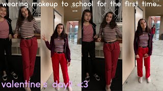 i wore makeup to school for the first time
