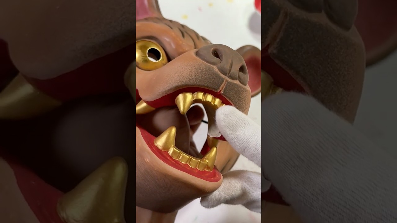 【クマ面を作る】#木彫り #お面 #shorts #熊 #japanesemask #woodcarving